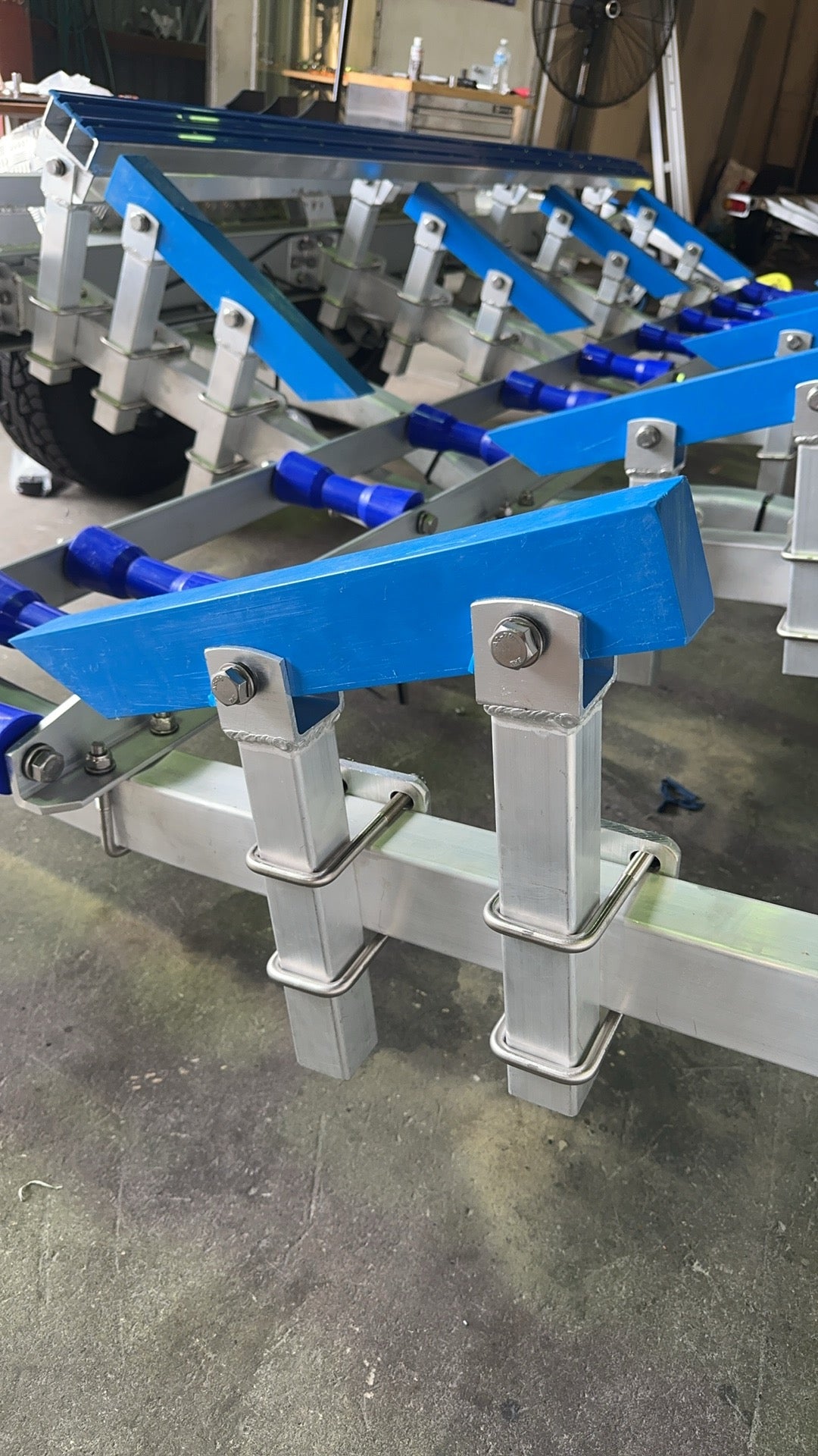 Self Centring Boat Trailer Skids - FULL ALUMINIUM & STAINLESS STEEL